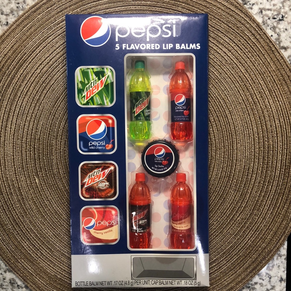 Pepsi Lip Balm Set Cap & Bottle Style